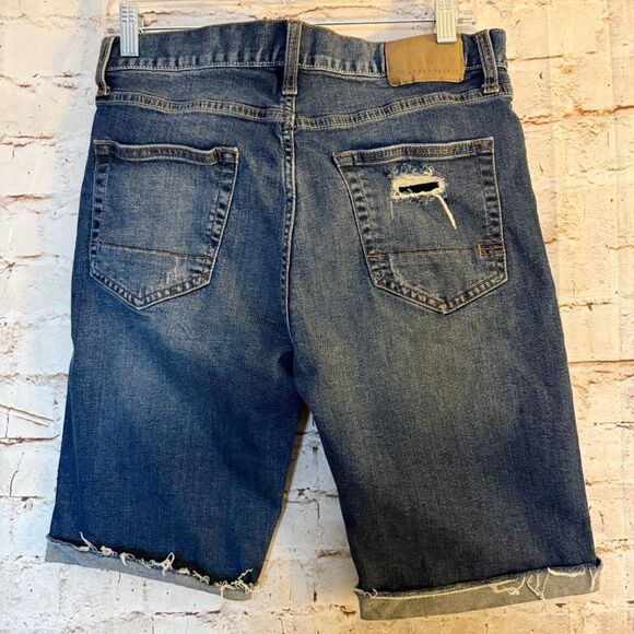 Aeropostale slim cuffed Bermuda Jean shorts - Picture 5 of 6